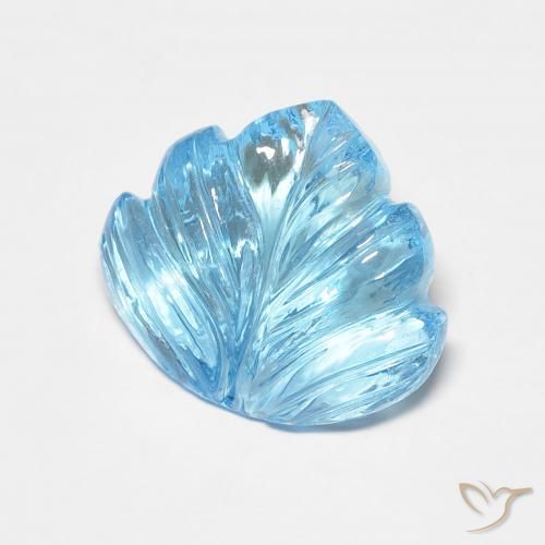 5.82ct Naturel Bleu ciel Topaze, Fantaisie, Transparent