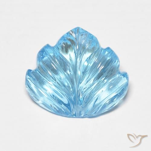 Topaze Bleu ciel naturelle Fantaisie, 5.82 ct, Transparent