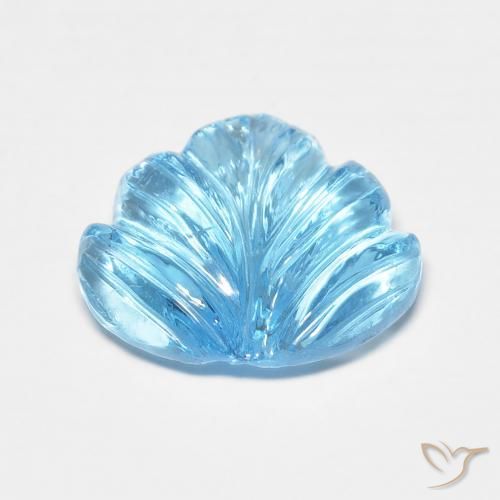 Topaze Bleu ciel naturelle Fantaisie, 5.82 ct, Transparent