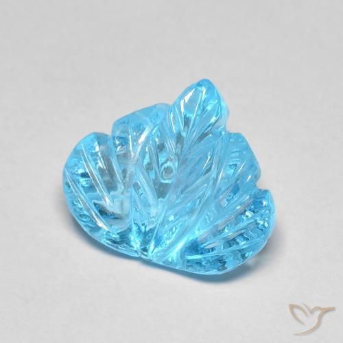 Topaze Bleu Suisse naturelle Fantaisie, 5.55 ct, Transparent