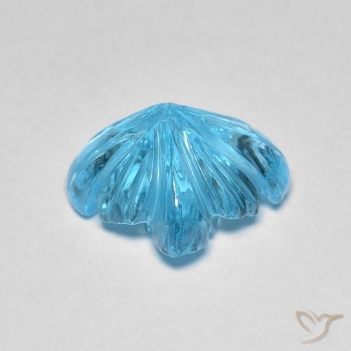 Topaze Bleu Suisse naturelle Fantaisie, 5.55 ct, Transparent