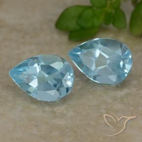 Shop natural 1.71ct Bleu ciel Topaze gems, En forme de poire, from Brésil at GemSelect. In stock, global shipping!