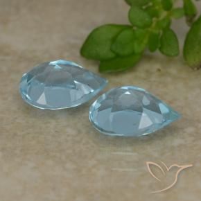 Shop natural 1.71ct Bleu ciel Topaze gems, En forme de poire, from Brésil at GemSelect. In stock, global shipping!