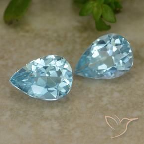 Shop natural 1.65ct Bleu ciel Topaze gems, En forme de poire, from Brésil at GemSelect. In stock, global shipping!