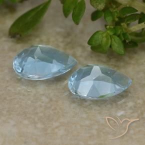 Shop natural 1.65ct Bleu ciel Topaze gems, En forme de poire, from Brésil at GemSelect. In stock, global shipping!