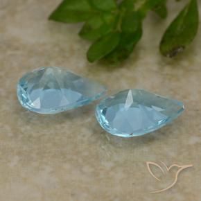Shop natural 1.48ct Bleu ciel Topaze gems, En forme de poire, from Brésil at GemSelect. In stock, global shipping!