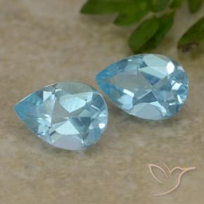 Shop natural 1.65ct Bleu ciel Topaze gems, En forme de poire, from Brésil at GemSelect. In stock, global shipping!