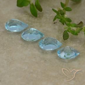 Shop natural 2.19ct Bleu ciel Topaze gems, En forme de poire, from Brésil at GemSelect. In stock, global shipping!