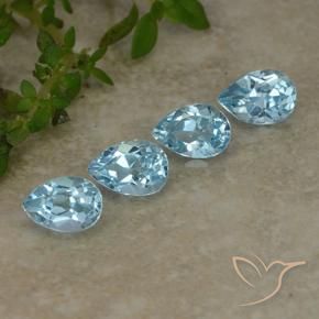 Shop natural 2.17ct Bleu ciel Topaze gems, En forme de poire, from Brésil at GemSelect. In stock, global shipping!