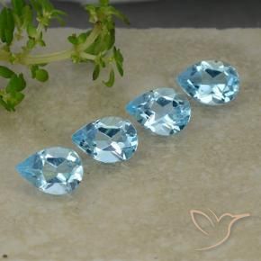 Shop natural 3.21ct Bleu ciel Topaze gems, En forme de poire, from Brésil at GemSelect. In stock, global shipping!