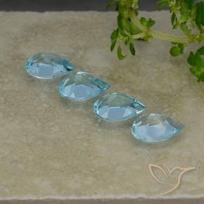 Shop natural 3.21ct Bleu ciel Topaze gems, En forme de poire, from Brésil at GemSelect. In stock, global shipping!