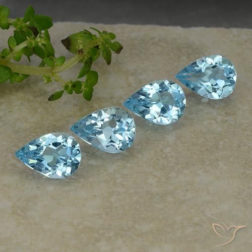 Shop natural 3.09ct Bleu ciel Topaze gems, En forme de poire, from Brésil at GemSelect. In stock, global shipping!
