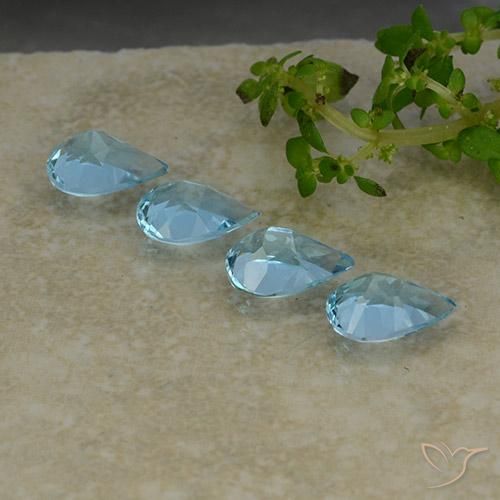 Shop natural 3.09ct Bleu ciel Topaze gems, En forme de poire, from Brésil at GemSelect. In stock, global shipping!
