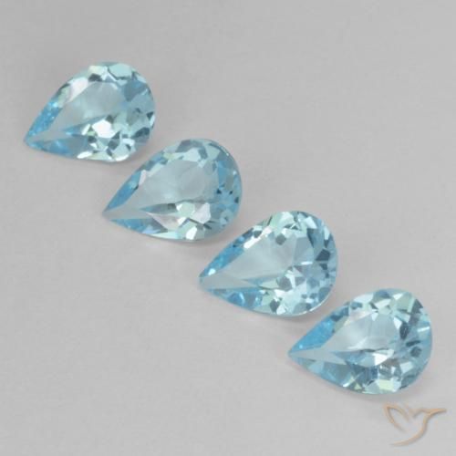 Shop natural 2.81ct Bleu ciel Topaze gems, En forme de poire, from Brésil at GemSelect. In stock, global shipping!