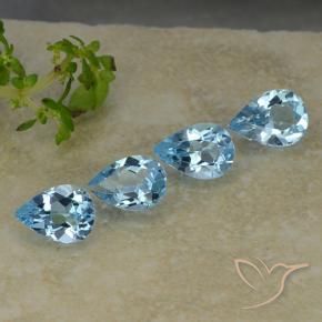 Shop natural 2.92ct Bleu Suisse Topaze gems, En forme de poire, from Brésil at GemSelect. In stock, global shipping!