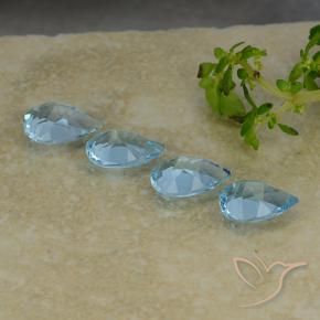 Shop natural 2.92ct Bleu Suisse Topaze gems, En forme de poire, from Brésil at GemSelect. In stock, global shipping!