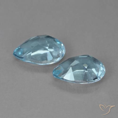 Shop natural 1.81ct Bleu ciel Topaze gems, En forme de poire, from Brésil at GemSelect. In stock, global shipping!