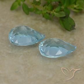 Shop natural 1.59ct Bleu ciel Topaze gems, En forme de poire, from Brésil at GemSelect. In stock, global shipping!