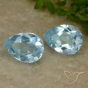 Shop natural 1.75ct Bleu ciel Topaze gems, En forme de poire, from Brésil at GemSelect. In stock, global shipping!