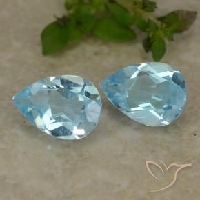 Shop natural 1.60ct Bleu ciel Topaze gems, En forme de poire, from Brésil at GemSelect. In stock, global shipping!