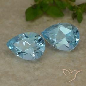 Shop natural 1.69ct Bleu ciel Topaze gems, En forme de poire, from Brésil at GemSelect. In stock, global shipping!