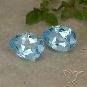 Shop natural 1.67ct Bleu ciel Topaze gems, En forme de poire, from Brésil at GemSelect. In stock, global shipping!