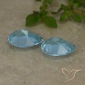 Shop natural 1.67ct Bleu ciel Topaze gems, En forme de poire, from Brésil at GemSelect. In stock, global shipping!