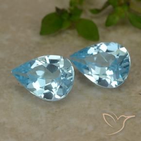 Shop natural 1.49ct Bleu ciel Topaze gems, En forme de poire, from Brésil at GemSelect. In stock, global shipping!