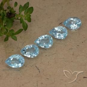 Shop natural 2.78ct Bleu ciel Topaze gems, En forme de poire, from Brésil at GemSelect. In stock, global shipping!