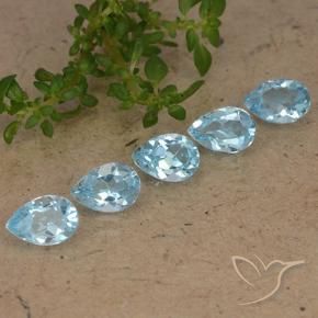 Shop natural 2.55ct Bleu ciel Topaze gems, En forme de poire, from Brésil at GemSelect. In stock, global shipping!