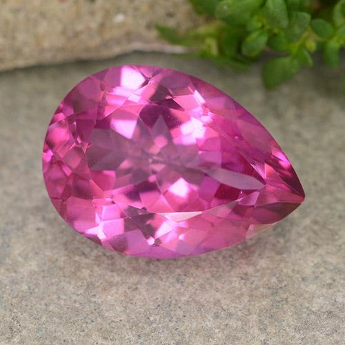6.64ct Naturel Rose vif Topaze, En forme de poire, VVS-VS
