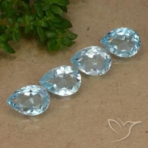 Shop natural 3.45ct Bleu ciel Topaze gems, En forme de poire, from Brésil at GemSelect. In stock, global shipping!