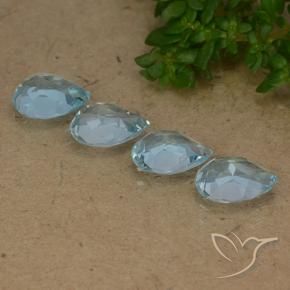 Shop natural 3.45ct Bleu ciel Topaze gems, En forme de poire, from Brésil at GemSelect. In stock, global shipping!