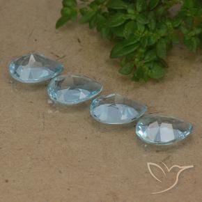 Shop natural 3.20ct Bleu ciel Topaze gems, En forme de poire, from Brésil at GemSelect. In stock, global shipping!