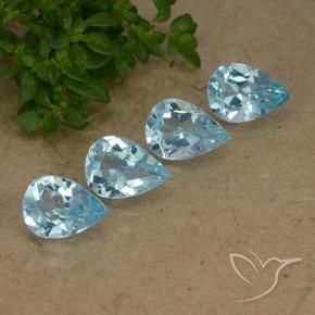 Shop natural 2.88ct Bleu Suisse Topaze gems, En forme de poire, from Brésil at GemSelect. In stock, global shipping!