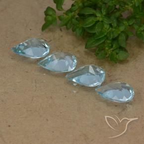Shop natural 2.88ct Bleu Suisse Topaze gems, En forme de poire, from Brésil at GemSelect. In stock, global shipping!