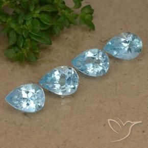 Shop natural 2.88ct Bleu Suisse Topaze gems, En forme de poire, from Brésil at GemSelect. In stock, global shipping!