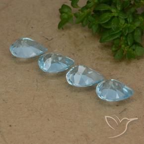 Shop natural 2.88ct Bleu Suisse Topaze gems, En forme de poire, from Brésil at GemSelect. In stock, global shipping!
