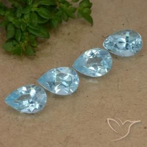 Shop natural 3.08ct Bleu Suisse Topaze gems, En forme de poire, from Brésil at GemSelect. In stock, global shipping!