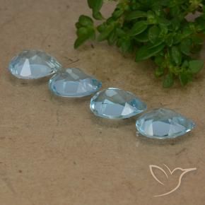 Shop natural 3.36ct Bleu ciel Topaze gems, En forme de poire, from Brésil at GemSelect. In stock, global shipping!