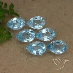 Shop natural 3.28ct Bleu ciel Topaze gems, En forme de poire, from Brésil at GemSelect. In stock, global shipping!