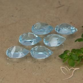 Shop natural 3.21ct Bleu ciel Topaze gems, En forme de poire, from Brésil at GemSelect. In stock, global shipping!