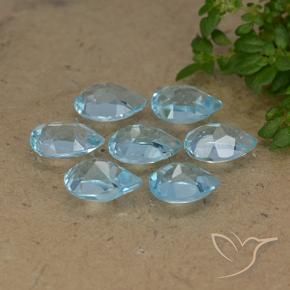 Shop natural 3.83ct Bleu ciel Topaze gems, En forme de poire, from Brésil at GemSelect. In stock, global shipping!