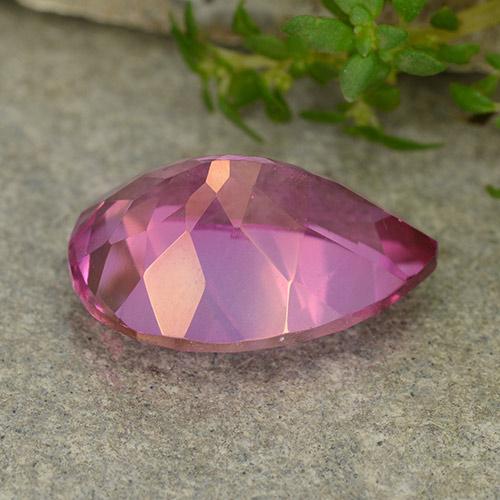 Topaze rose naturelle en forme de poire, 6,44 ct, VVS-VS