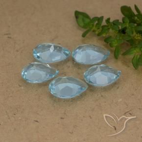 Shop natural 3.87ct Bleu ciel Topaze gems, En forme de poire, from Brésil at GemSelect. In stock, global shipping!