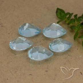 Shop natural 4.39ct Bleu ciel Topaze gems, En forme de poire, from Brésil at GemSelect. In stock, global shipping!