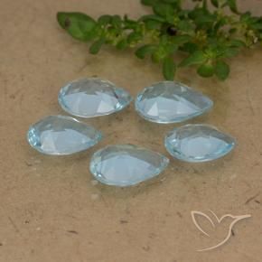 Shop natural 3.82ct Bleu Suisse Topaze gems, En forme de poire, from Brésil at GemSelect. In stock, global shipping!