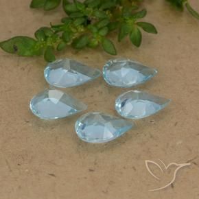 Shop natural 3.33ct Bleu ciel Topaze gems, En forme de poire, from Brésil at GemSelect. In stock, global shipping!