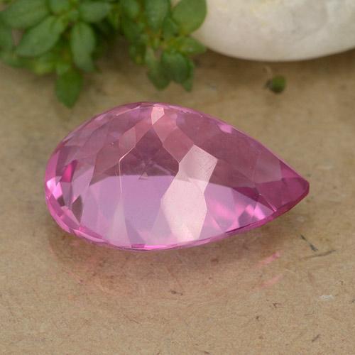 Topaze Rose moyen-foncé naturelle En forme de poire, 6.73 ct, VVS-VS