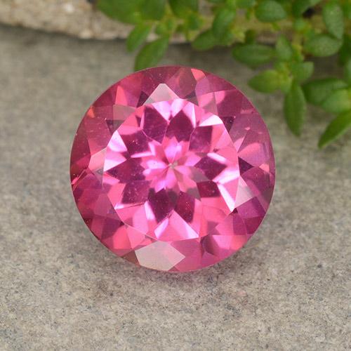 Topaze Magenta profond naturelle Coupe roude, 4.13 ct, VVS-VS
